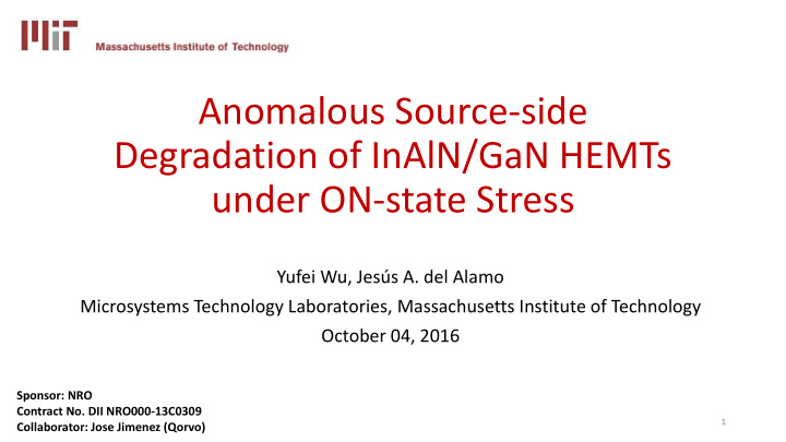 anomalous source side degradation of inaln gan hemts