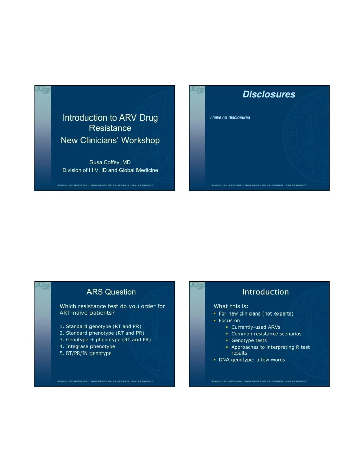 disclosures