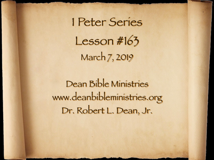 1 peter series lesson 163