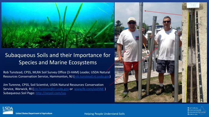 subaqueous soils and their importance for species and