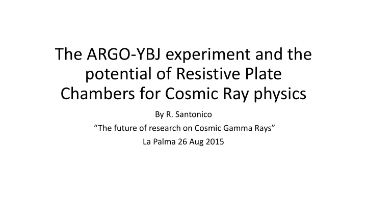 potential of resistive plate