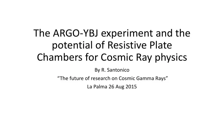 potential of resistive plate