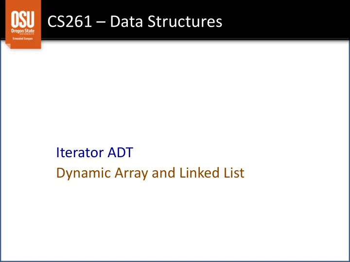 cs261 data structures