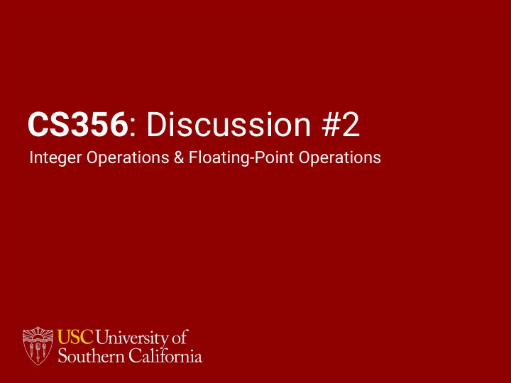 cs356 discussion 2