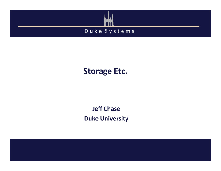 storage etc