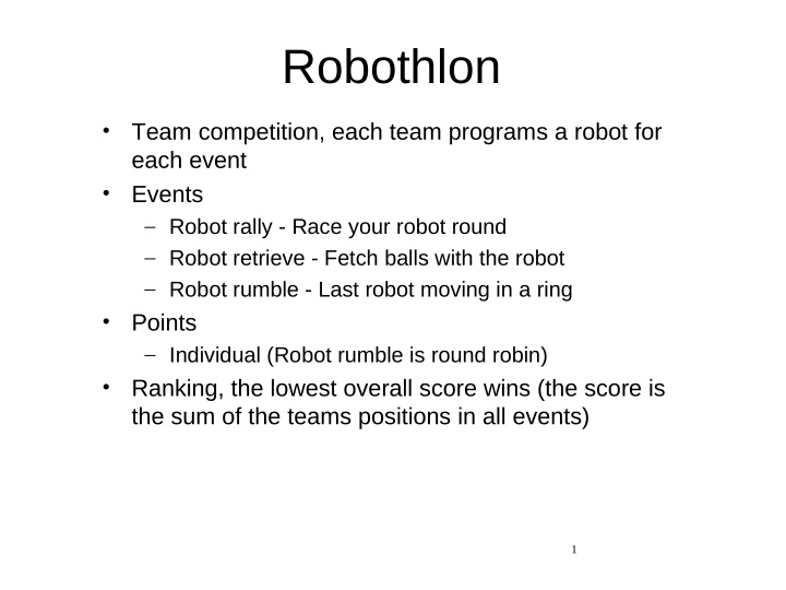 robothlon