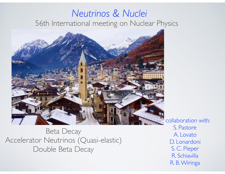neutrinos nuclei