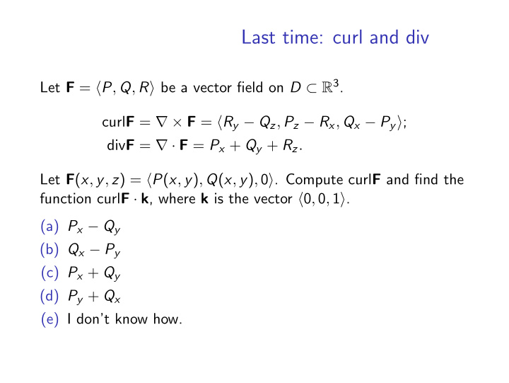 last time curl and div