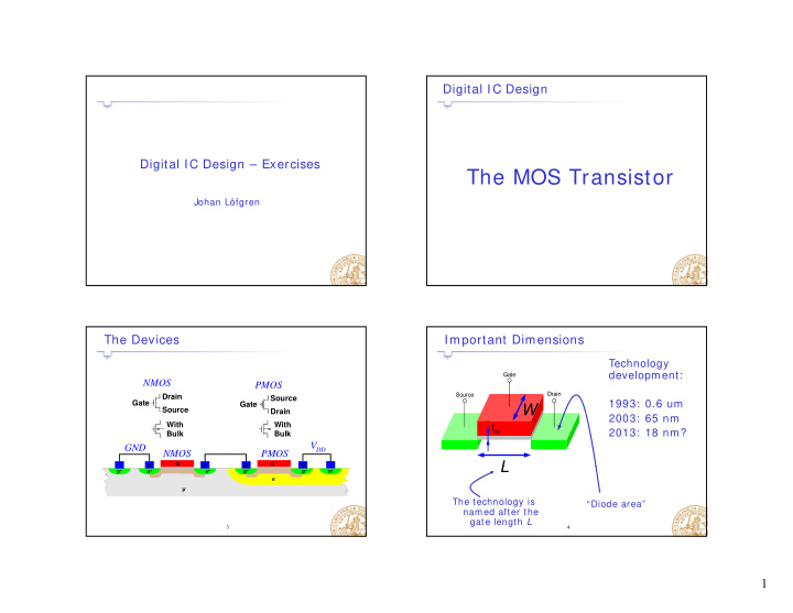 the mos transistor