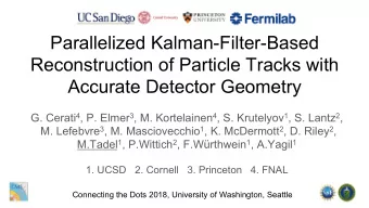 Parallelized Kalman-Filter-Based  Reconstruction of Particle Tracks with  Accurate Detector