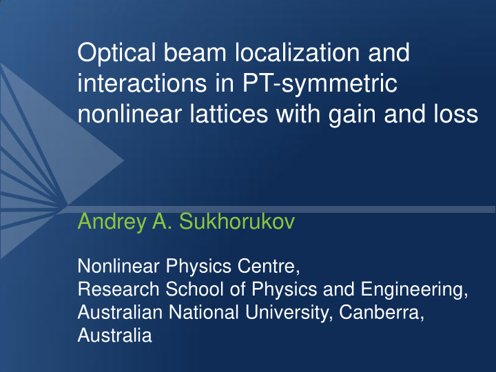 interactions in pt symmetric