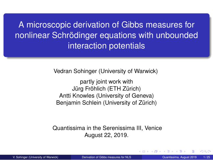 a microscopic derivation of gibbs measures for nonlinear