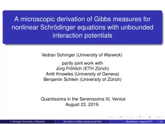 A microscopic derivation of Gibbs measures for  nonlinear Schrdinger equations with unbounded