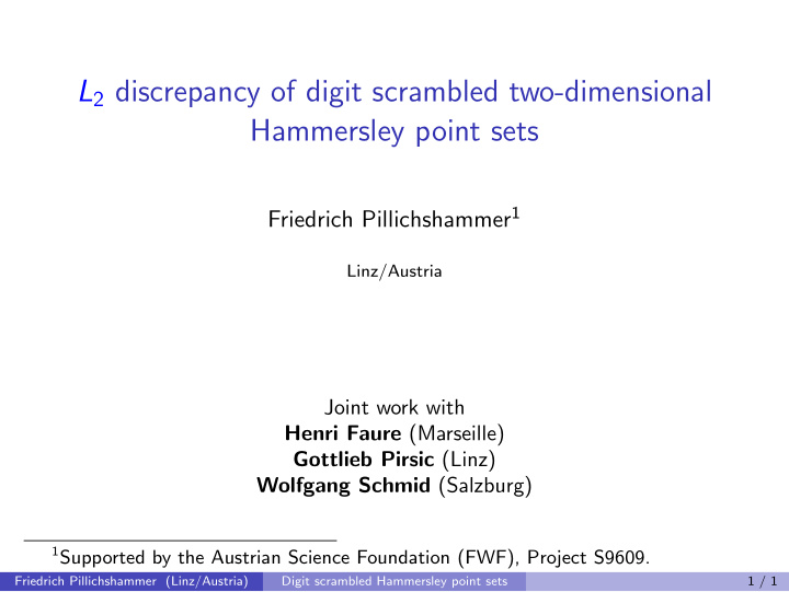 l 2 discrepancy of digit scrambled two dimensional