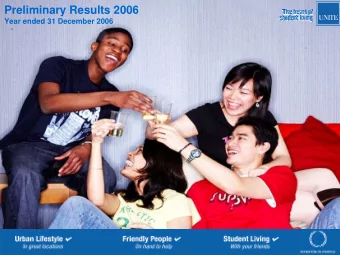 Preliminary Results 2006  Year ended 31 December 2006  Key themes  Strong Net Asset Value growth