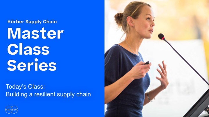 building a resilient supply chain speakers