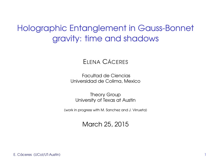holographic entanglement in gauss bonnet gravity time and