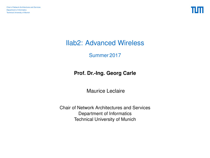 ilab2 advanced wireless