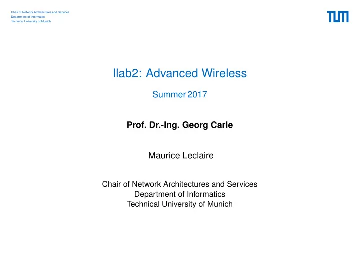ilab2 advanced wireless