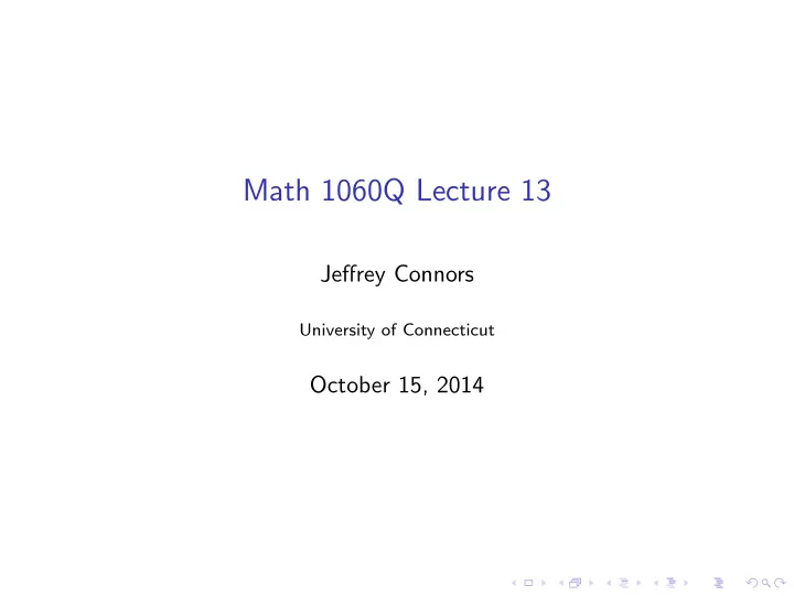 math 1060q lecture 13