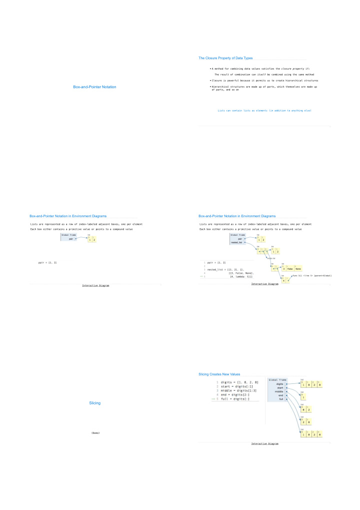 box and pointer notation