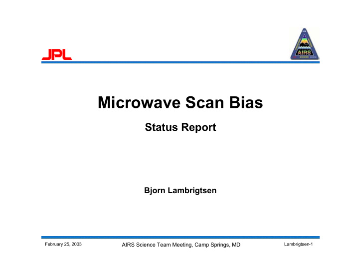 microwave scan bias