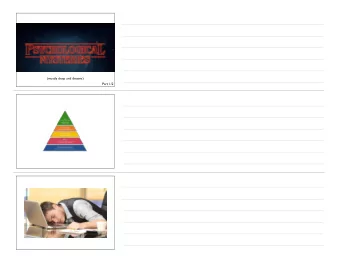 (mostly sleep and dreams)  Part 1/2  When you dont sleep  When you dont sleep  Your