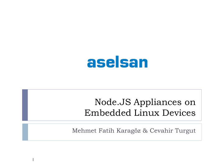 embedded linux devices