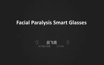 Facial Paralysis Smart Glasses      EE  Back groun d  Facial