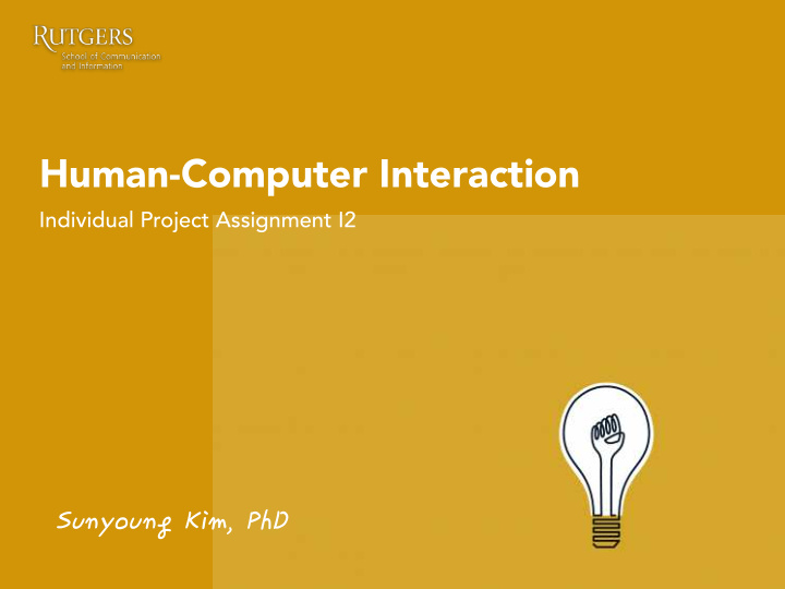 sunyoung kim phd group project website individual project