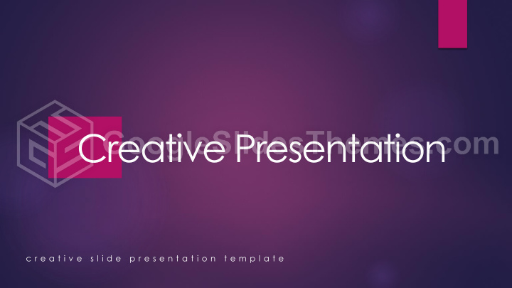 creative presentation