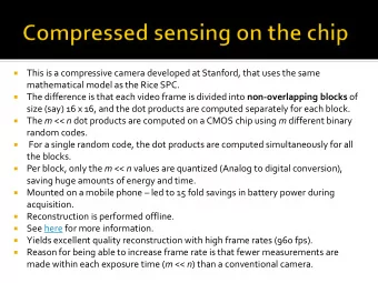 mathematical model as the Rice SPC. The difference is that each video frame is divided into