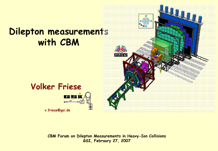 dilepton measurements with cbm