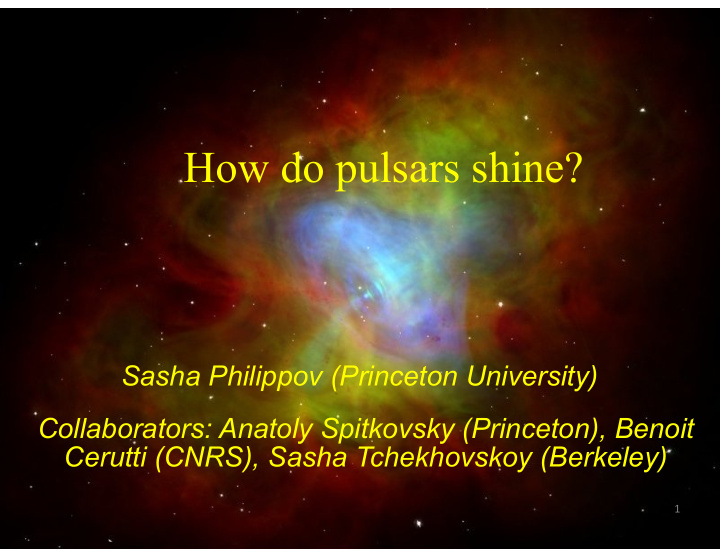 how do pulsars shine