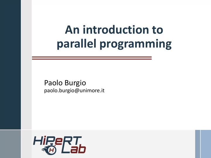 parallel programming