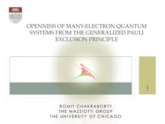 1  R O M I T  C H A K R A B O R T Y  T H E  M A Z Z I O T T I  G R O U P  T H E  U N I V E R S I T