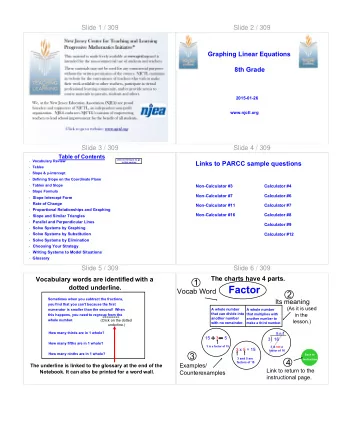Factor  Vocab Word  2  Sometimes when you subtract the fractions,  Its meaning  you find that you