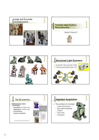 1  Complex Topology  The talk includes  Large Acquisition Holes  Completion of Large missing