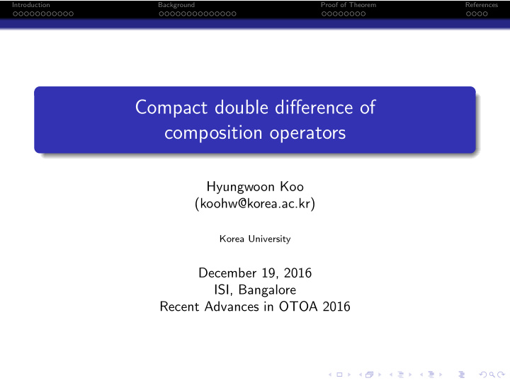 compact double difference of composition operators