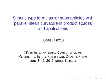 Simons type formulas for submanifolds with  parallel mean curvature in product spaces  and