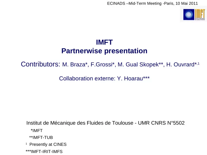 imft partnerwise presentation