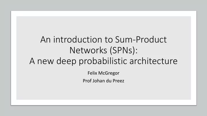 an introduction to sum product