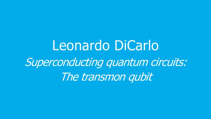 leonardo dicarlo