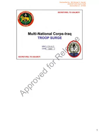 e  s  a  e  l  e  R  r  o  f  d  e  v  o  r  p  p  A  Declassified by:  MG Michael X. Garrett,