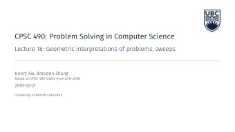 CPSC 490: Problem Solving in Computer Science  of money. You may buy fractional items (then you