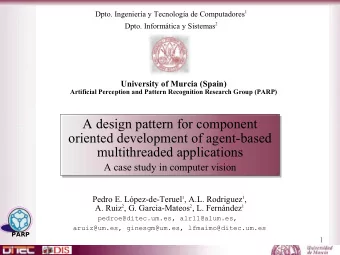 A design pattern for component  oriented development of agent-based  multithreaded applications  A