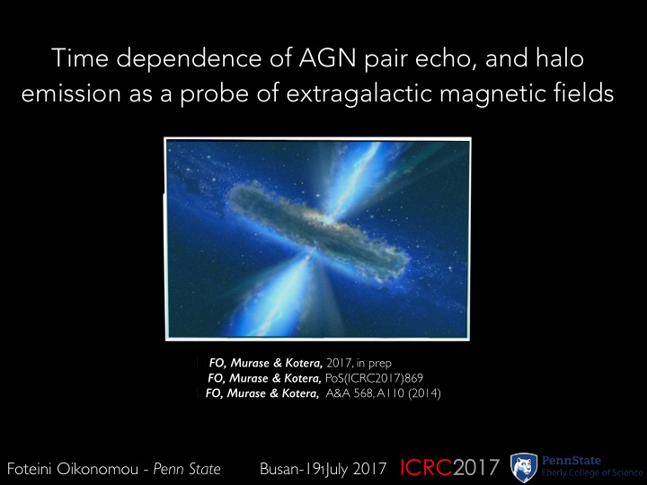 time dependence of agn pair echo and halo