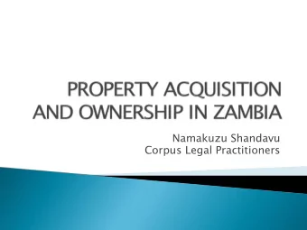 Namakuzu Shandavu  Corpus Legal Practitioners } Forms of land tenure } Restrictions on land