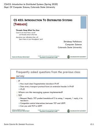 [T HREADS ]  Threads: Reap What You Sow  Care to use more than a core?  Let threads come to the