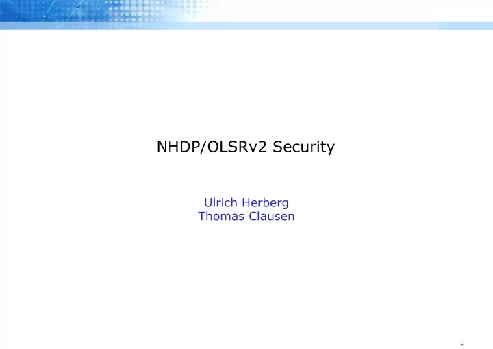 nhdp olsrv2 security